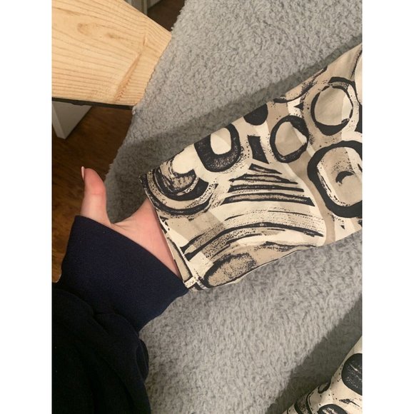 Chico's Brown Beige Silk Linen Blend Jacket Buttons Lined Boho Size 1 Medium M - Picture 4 of 11